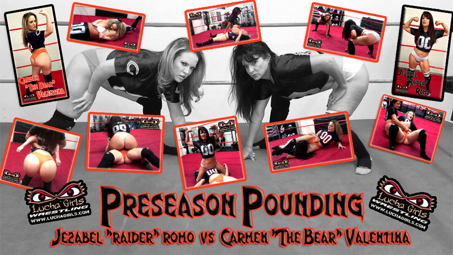 1504Pre Season Pounding Raiders Vs Bears Catfight Lucha Girls