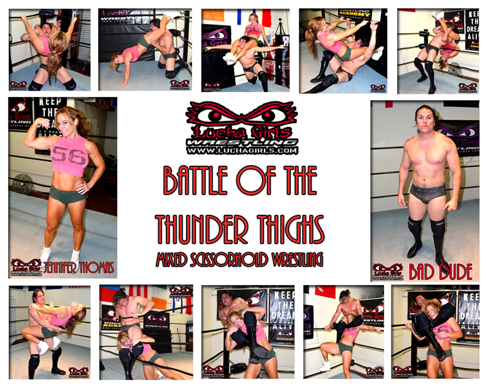 New Mixed Scissorhold Challenge feat Jen Thomas vs Bad Dude Tito – Lucha  Girls Wrestling